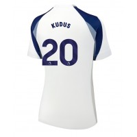 Koszulka piłkarska Tottenham Hotspur Mohammed Kudus #20 Strój Domowy dla kobiety 2025-26 tanio Krótki Rękaw